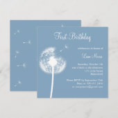 Beste wensen! (blauw) kaart (Voorkant / Achterkant)