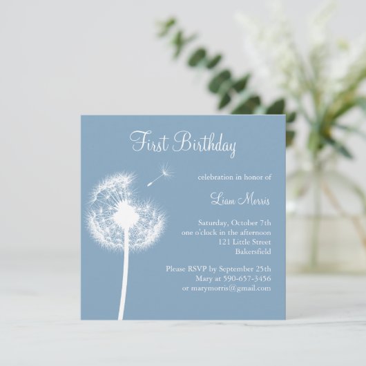 Beste wensen! (blauw) kaart (Staand voorkant)