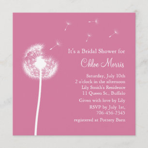 Beste wensen! Bridal Shower Invitation (fuchsia) Kaart