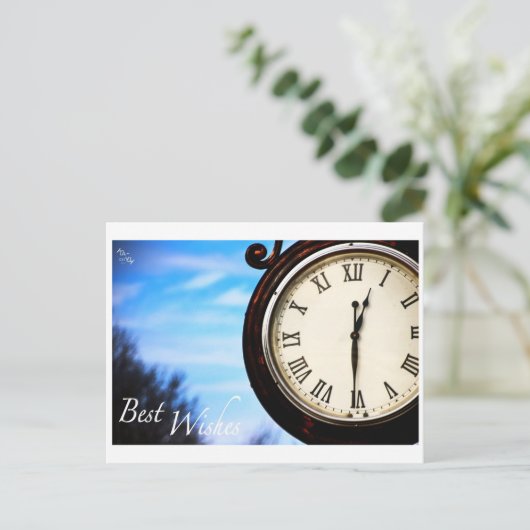 Beste wensen briefkaart (Staand voorkant)