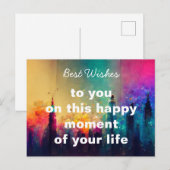 Beste wensen briefkaart (Voorkant / Achterkant)