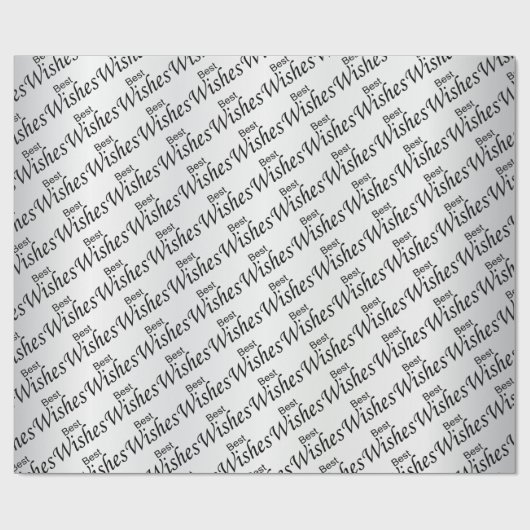 Beste wensen | Bruiloft Cadeaupapier (Vlak)