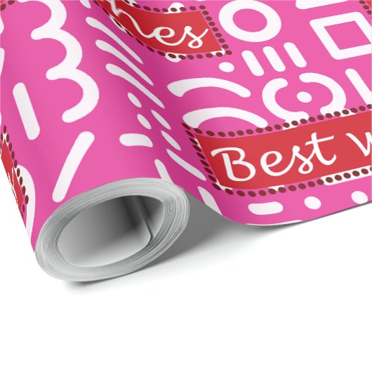 beste wensen cadeaupapier (Rol Hoek)