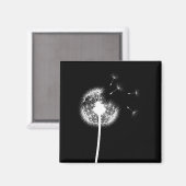 Beste wensen Dandelion Magnet (Voorkant / Achterkant)