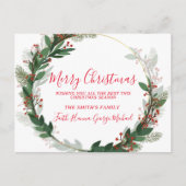 Beste wensen dit seizoen, prettig kerstBriefkaart Briefkaart (Voorkant)