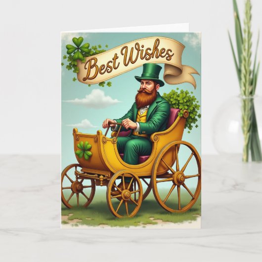 Beste Wensen Emerald Man Kaart (Voorkant)