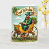 Beste Wensen Emerald Man Kaart (Gele Bloem)