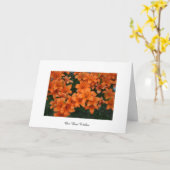 Beste wensen Floral Wenskaart Kaart (Gele Bloem)