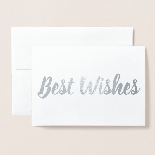 Beste Wensen Folie Kaarten (Voorkant met envelop)