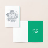 Beste wensen. folie kaarten (Display)