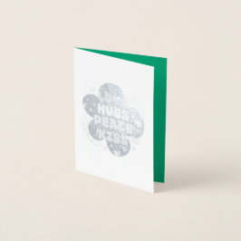 Beste wensen. folie kaarten