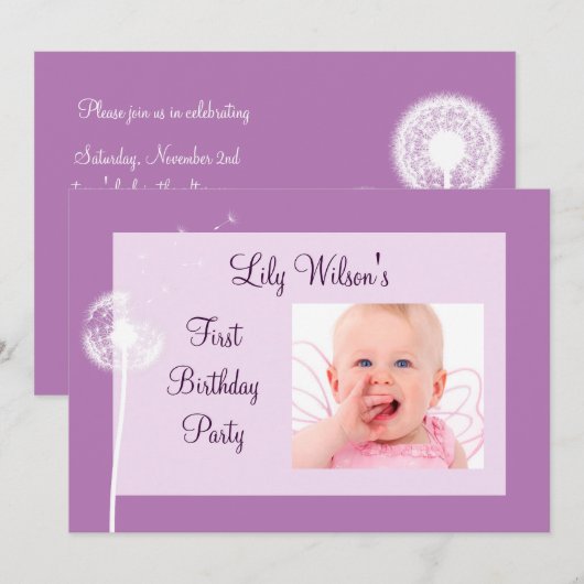 Beste wensen! Foto van Birthday Party Invite (paar Kaart (Voorkant / Achterkant)