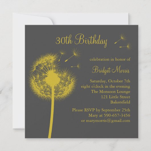 Beste wensen! Geel Kaart (Voorkant)