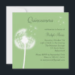 Beste wensen! (groen) kaart<br><div class="desc">Een vlotte en delicate dandelion versiert deze uitnodiging van het verjaardagsfeest. Het kan gemakkelijk voor om het even welke verjaardagsleeftijd of Sweet Sixteen worden aangepast.</div>