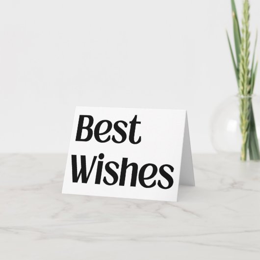 Beste Wensen Groot Schrift Kaart (Voorkant)