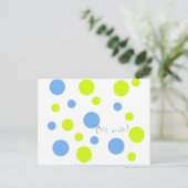Beste wensen Happy Bubbles Ansichtkaart Briefkaart (Staand voorkant)