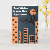 Beste wensen in uw nieuwe appartement kaart (Gele Bloem)