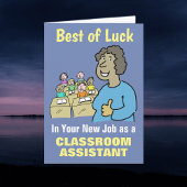 Beste wensen in uw nieuwe taak als Classroom Assis Kaart