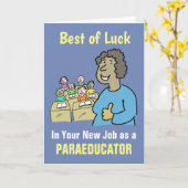 Beste wensen in uw nieuwe taak als docent kaart (Gele Bloem)