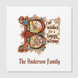 Beste wensen (in verlichte letters) voor Kerstmis