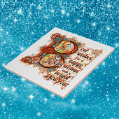 Beste wensen (in verlichte letters) voor Kerstmis Tegeltje