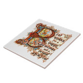 Beste wensen (in verlichte letters) voor Kerstmis Tegeltje (Zijkant)