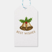 Beste wensen Jingle Bells Cadeaulabel (Achterkant)