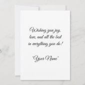 Beste wensen  kaart (Achterkant)