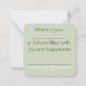 Beste wensen: Kaart Notitiekaartje (Achterkant)