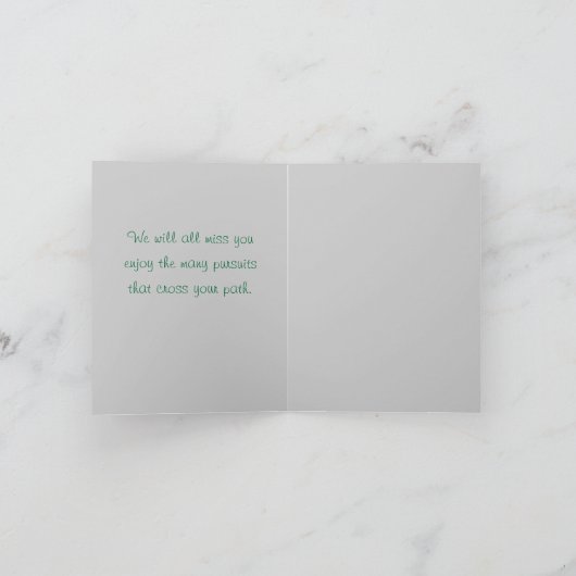 Beste wensen>Kaarten bij pensionering Kaart (Binnen)