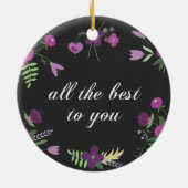 Beste wensen keramisch ornament (Achterkant)
