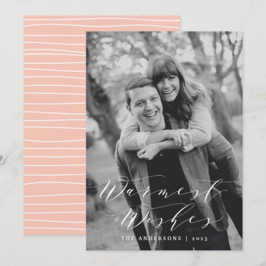 Beste Wensen | Kerstkaart (Voorkant / Achterkant)