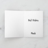 Beste wensen Kleurrijke Bloemen Feestdagen Kaart (Binnen)