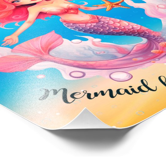 beste wensen Mermaid poster (Hoek)