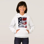 Beste wensen Merry Kerstmis Verenigde Staten Vlag  (Voorkant volledig)