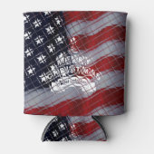 Beste wensen Merry Kerstmis Verenigde Staten Vlag  Blikjeskoeler (Voorkant)