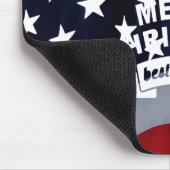 Beste wensen Merry Kerstmis Verenigde Staten Vlag  Muismat (Hoek)