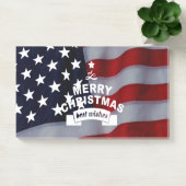 Beste wensen Merry Kerstmis Verenigde Staten Vlag Post-it® Notes (Kantoor)