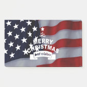 Beste wensen Merry Kerstmis Verenigde Staten Vlag Post-it® Notes (Voorkant)