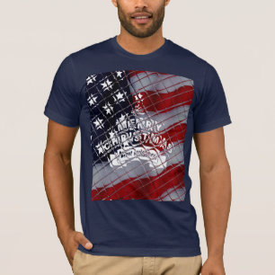 Beste wensen Merry Kerstmis Verenigde Staten Vlag T-shirt