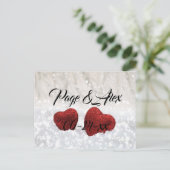 Beste wensen nieuw weddenschap over de bestemming  briefkaart (Staand voorkant)