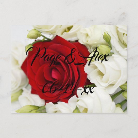 Beste wensen nieuw weddenschap over de bestemming briefkaart (Voorkant)