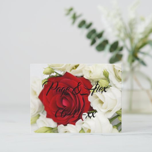 Beste wensen nieuw weddenschap over de bestemming  briefkaart (Staand voorkant)