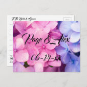 Beste wensen nieuw weddenschap over de bestemming  briefkaart (Voorkant / Achterkant)