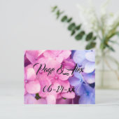 Beste wensen nieuw weddenschap over de bestemming  briefkaart (Staand voorkant)