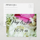 Beste wensen nieuw weddenschap over de bestemming  briefkaart (Voorkant / Achterkant)