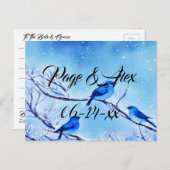 Beste wensen nieuw weddenschap over de bestemming  briefkaart (Voorkant / Achterkant)