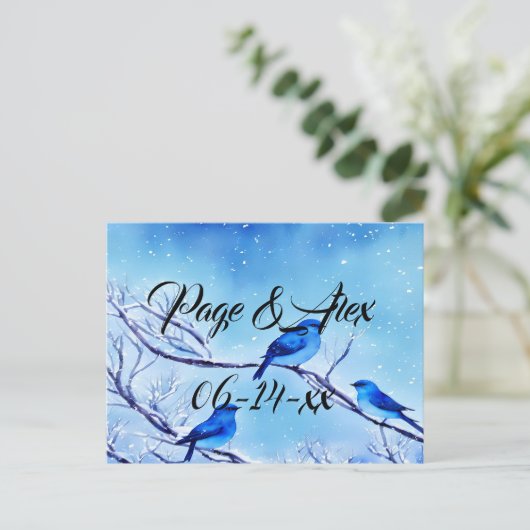 Beste wensen nieuw weddenschap over de bestemming  briefkaart (Staand voorkant)