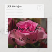 Beste wensen nieuw weddenschap over de bestemming  briefkaart (Voorkant / Achterkant)