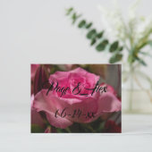 Beste wensen nieuw weddenschap over de bestemming  briefkaart (Staand voorkant)